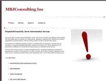 Tablet Screenshot of mbjconsulting.com